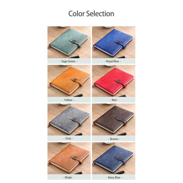 Cahier avec couverture en cuir PU pour cadeaux d'affaires avec fermeture magnétique pour fournitures scolaires et de bureau