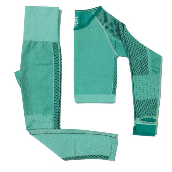 Women Yoga ApparelYoga Crop Top Seamless Leggings Gym Set High Waist Legging Pants