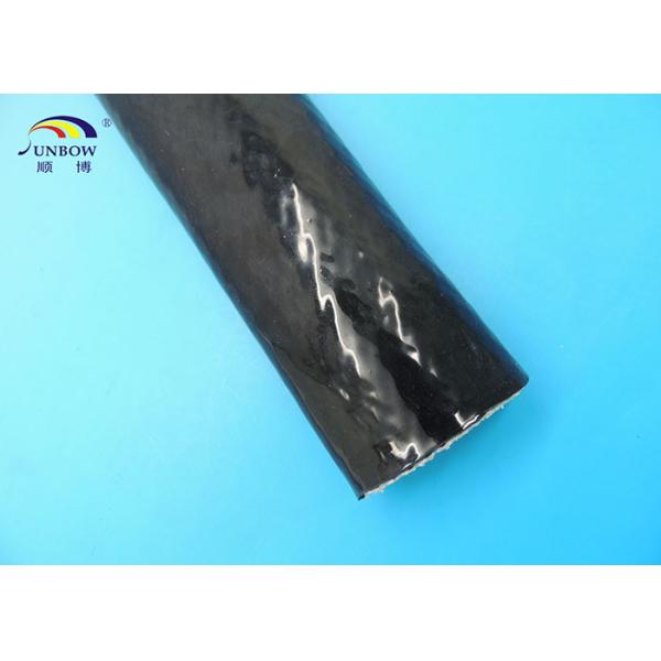 Eco - friendly Heat Resistant Wire Sleeve Fireproof Sleeve 12mm Inside Diameter Black Color
