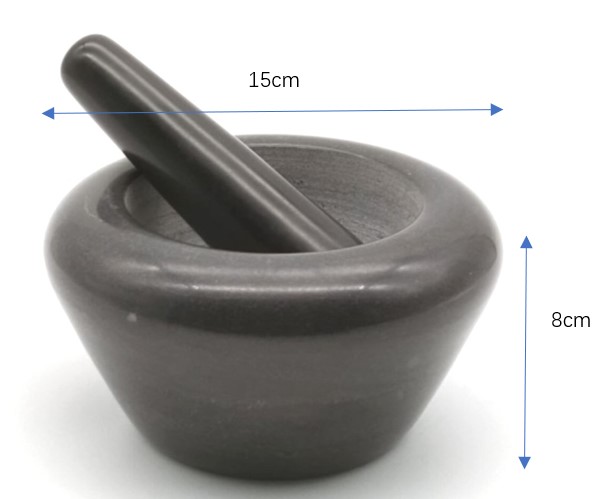 Solid Marble Mortar Stone Mortar And Pestle Set Herbs Spice Grinder Bowl
