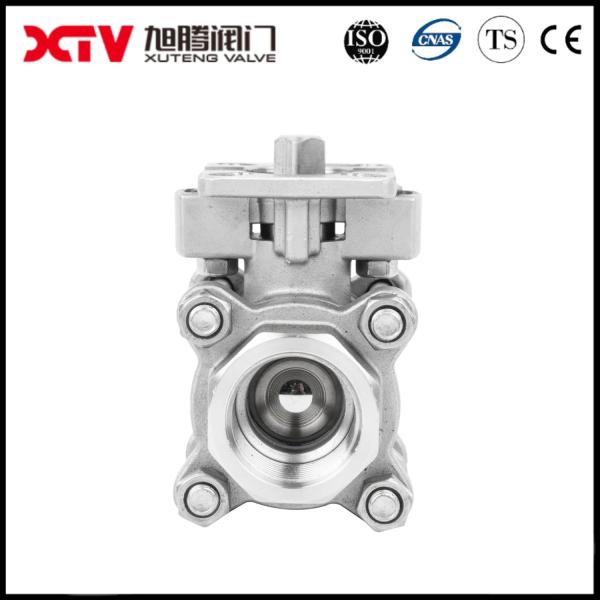 Xtv 3 PCS Ball Valve with Pneumatic Control Straight Through Type Made of Stainless Steel