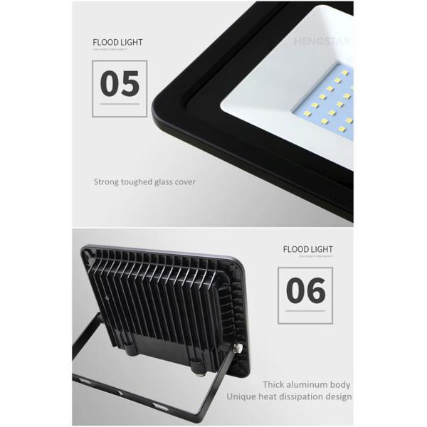 Высокий свет потока СИД яркости ультра тонкий, свет потока СИД 120 ватт с стеклянной крышкой