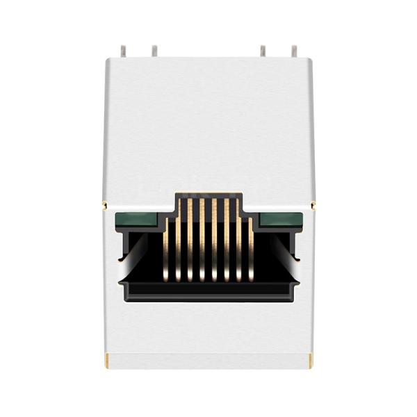 LPJD0743BFNL 1000 Base-T RJ45 prise verticale avec magnétique vert/diodes LED vertes