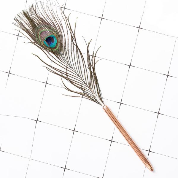 Colorful Feather Ball Point Pen Metal Creative Gift Ballpoint Pens For Office School