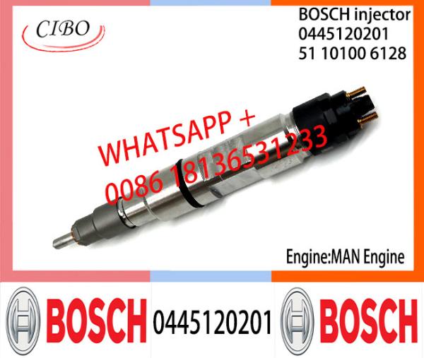 Conjunto original 0445120201 do injetor de combustível 51101006128 de BOSCH 0445120201 51101006128 para o HOMEM
