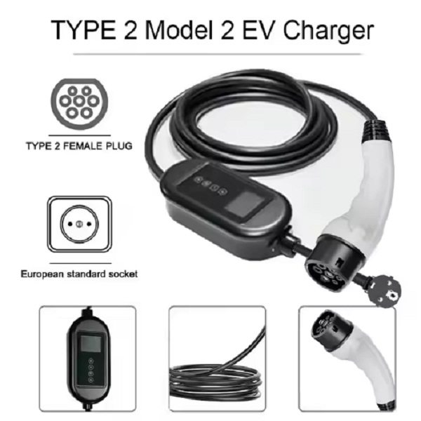 Chargeur EV portable GBT 3.5KW 16A 110V-240V Noir