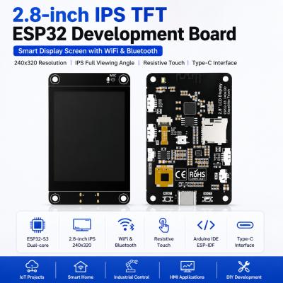 2.8 Inch ESP32 TFT LCD Display WiFi Bluetooth Intelligent Display Modules 240x320