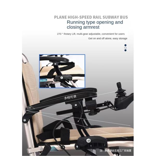 Compact Motorized Electric Wheelchair HBLD3-C for Class II Instrument Classification