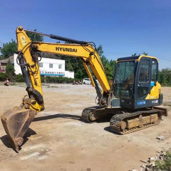 6 Ton Secondhand Hydraulic Hyundai 60-7 Excavator Used Construction Machinery Used Excavators Mini Excavator with Quick Coupler