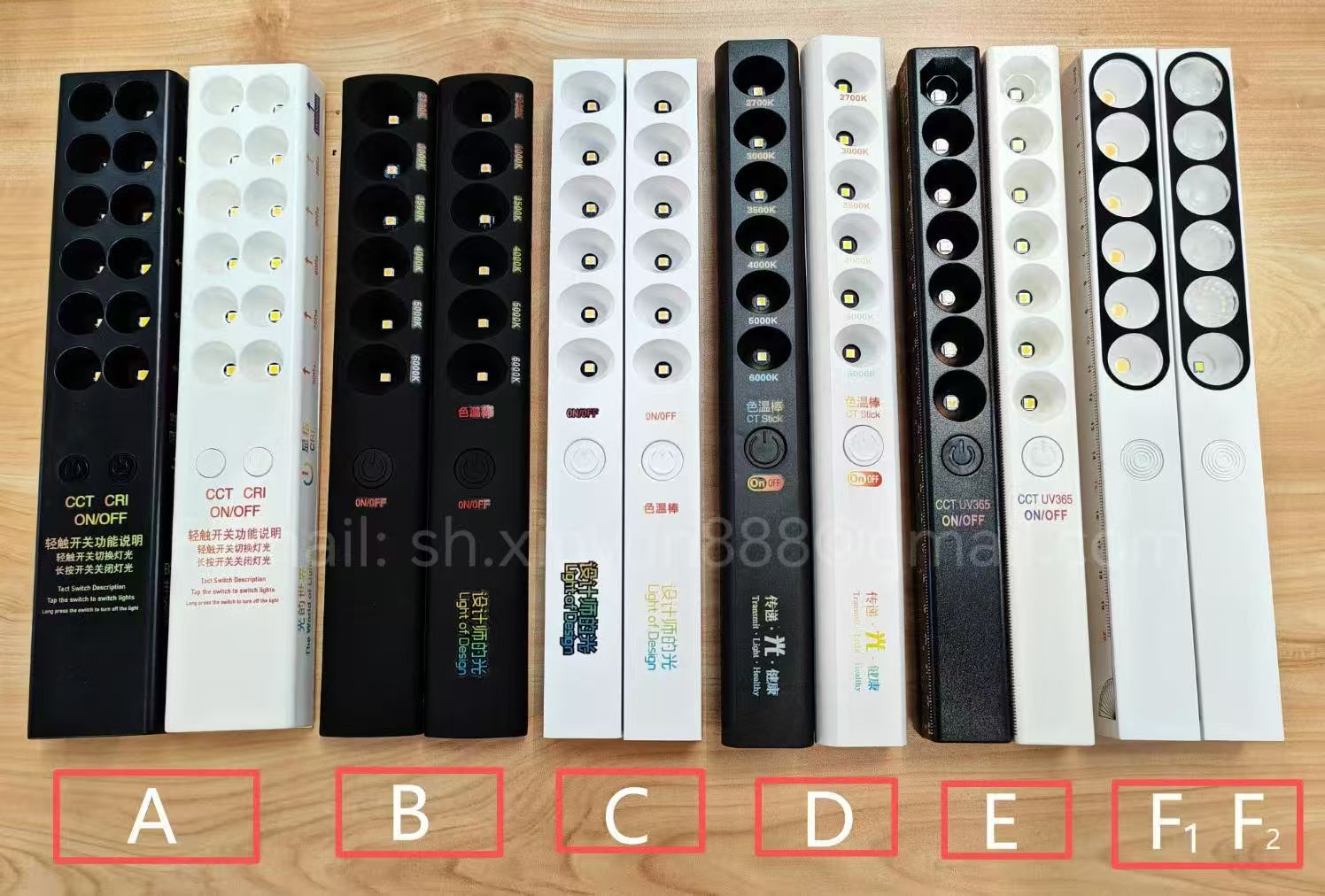 Cross-border Hot Selling Color Temperature Stick 6 Kinds of Color Temperature Adjustment Multi-function Lighting Working Lamp
