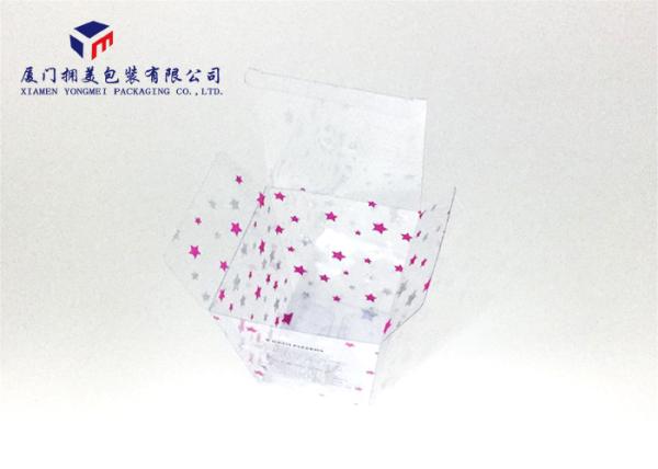 Trapezoid Appearance Hard Plastic Box Packaging Clear PVC Box Hot Silver Stamping