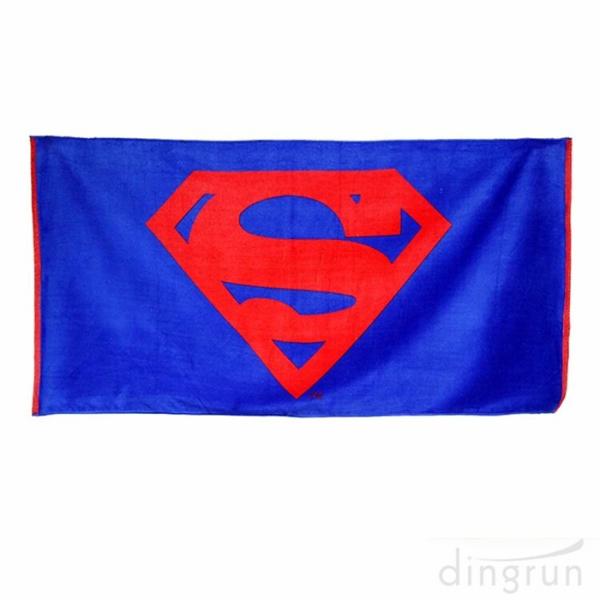 Plain Style 100 Cotton Beach Towels Long Lasting Cooling Feel Customized Color
