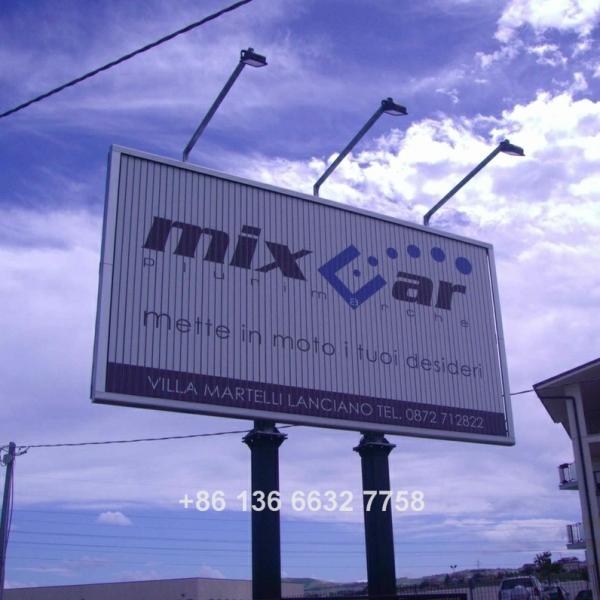 Rotating panel double sides street outdoor billboard