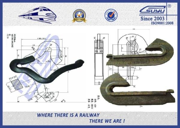 60Si2Mn Material Russian Rail Anchor P65 Anticreeper For Rail Fixation