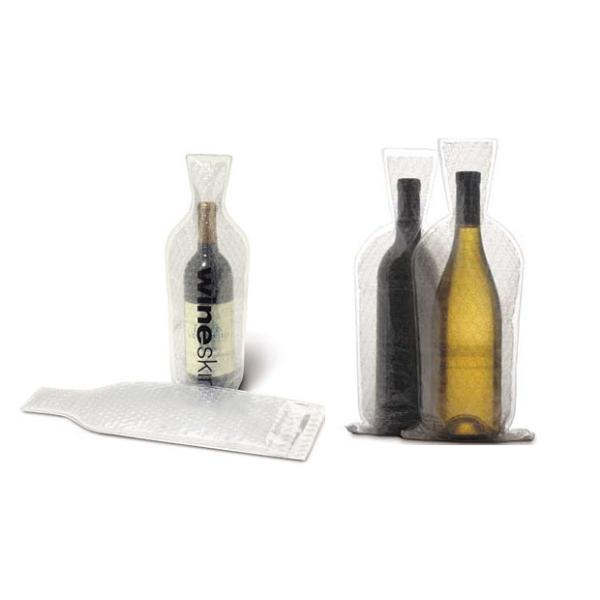 Bottle Protective Zip sealed liquor bubble bags bottle protector Travelling liquor bubble sleeves air wine bubble bags