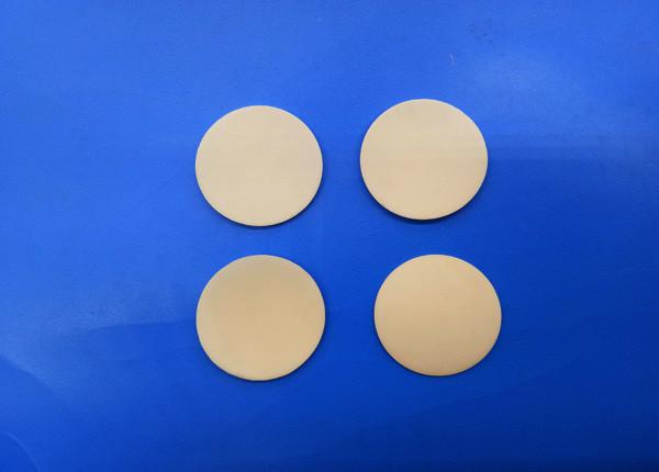 Insulation Resistant Alumina 99 Ceramic Led Wafer Parts / Rounds Al2O3 95% Spacer / Disk