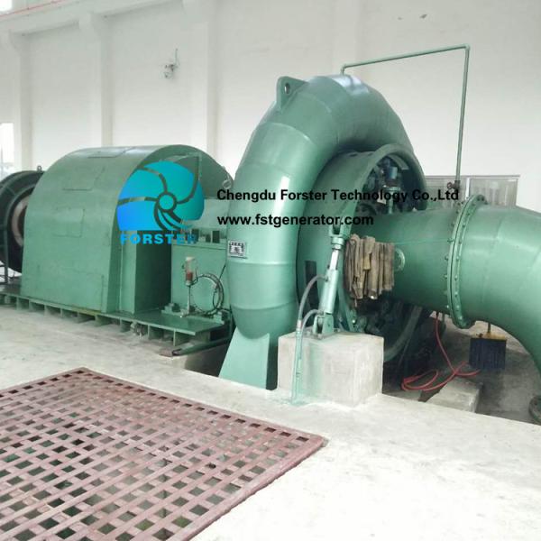 Movable Guide Vane Francis Turbine Generator 100kw - 1.5mw Easy Installation