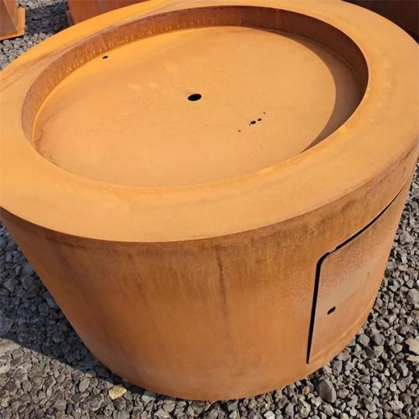 do propano autônomo portátil do gás de 95cm fogo redondo de aço Pit Table de Corten
