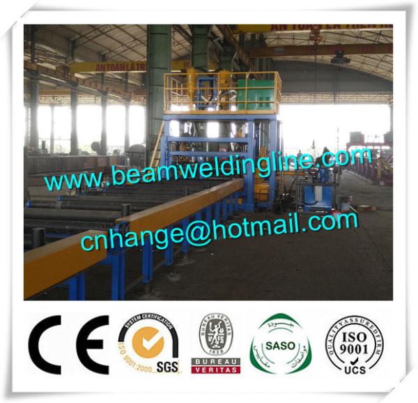 H Beam Sub Arc Welder Line 200 - 1000mm 50 / 60Hz Frequency 6 - 25mm Thickness