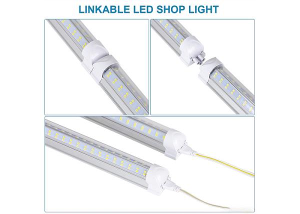 FCC 4 Row 8ft Integrated Led Tube Light 144W 2435*31*33Mm