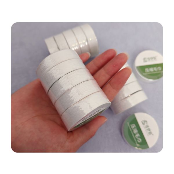 15pcs 32*60cm Embossed Round Bath Towel Compressed for Hiking Camping Beach Adult Travel