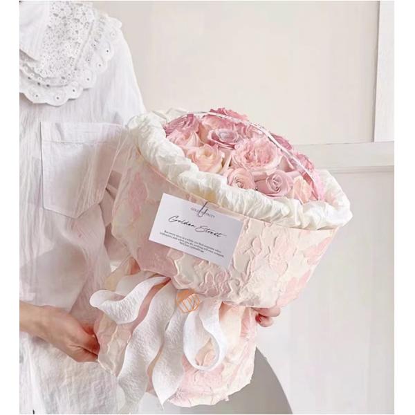 4cm Width Cake Packaging Gift Ribbon For Flowers Floral Decoration