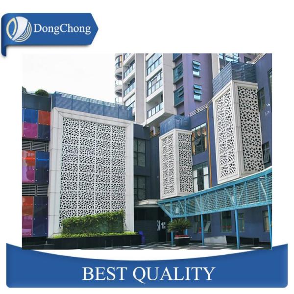 Laser Cut Custom Aluminum Panels For Fence Decoration Perforated Alloy Wall Panel