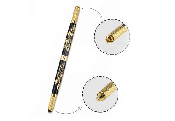 Stainless Steel Handle Disposable Microblading Tattoo Pen With Blade 135mm Length