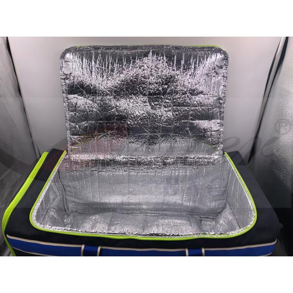 Blue Rolling Insulated Cooler Bag , Insulated Wheeled Camping Cooler Bag , Thermal Insulated Trolley Bag