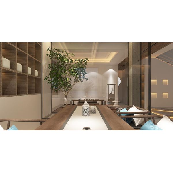 ZEN-INSPIRED TEA TABLE CRAFTED FROM NATURAL WOOD, WITH CLEAN LINES THAT COMPLEMENT GLASS-WALLED TEA ROOMS AND INDOOR GARDENS. A SERENE CENTERPIECE FOR QUIET TEA RITUALS AND INTIMATE GATHER