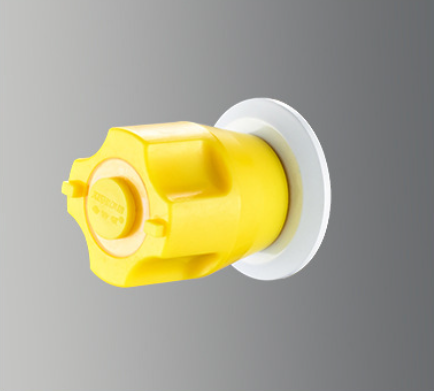 Chemical Resistant Laboratory Accessories Solid Brass Two Way Gas Valve Epoxy Coated