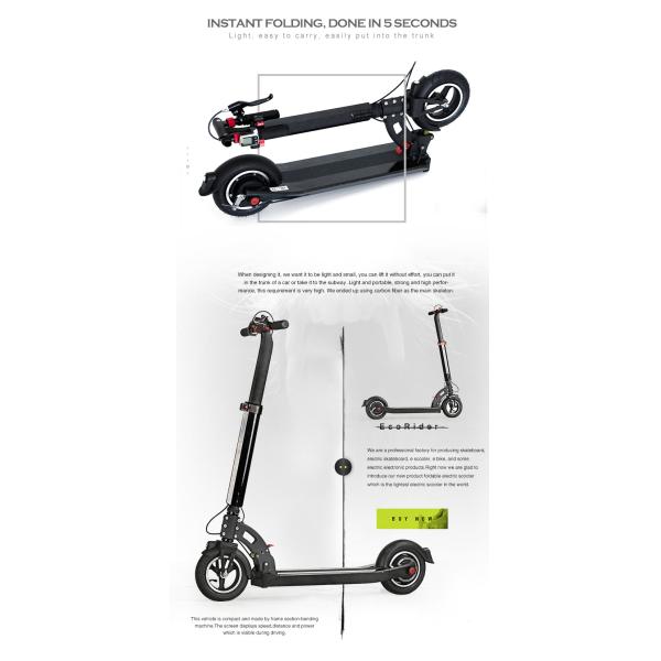 36V/10.4AH 2 Electric Two Wheel Scooter , Smart Balance 2 Wheel Standing Scooter