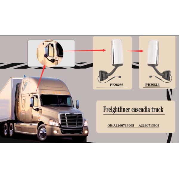 Части тележки Freightliner Cascadia зеркала стороны тележки A2260713005 A2260713003