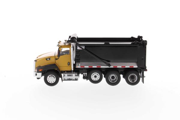 DM 1:50 Cat CT660 Day Cab Automated Dump Truck Yellow Alloy Model 85668