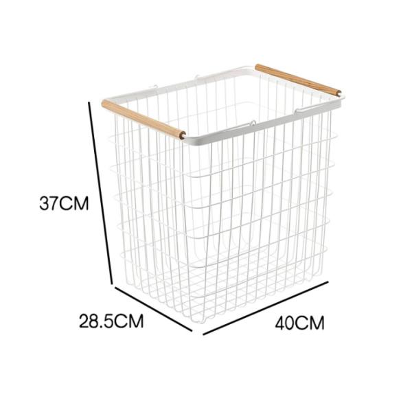 Two Layers Galvanized 960mm Height Steel Laundry Basket