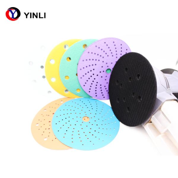 7 Holes 6 Inch Zirconia Resin Fiber Disc 150mm Self Adhesive Sanding Discs