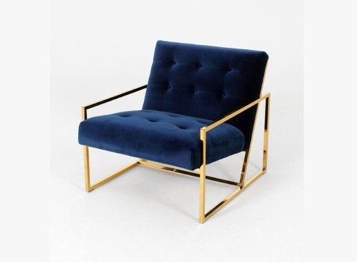 Event button tufted wooden velvet fabric stainless steel single wedding chair