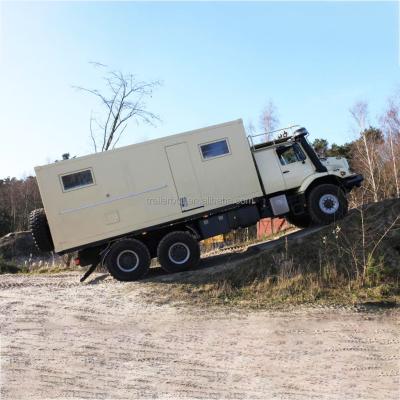 Overland Expedition Camping with 20ft Customizable FRP Truck Camper Shell and Windows