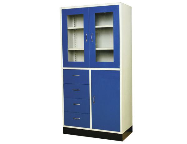 Powder Coating Large Safety Storage Cabinet Two Story Clapboard For Office