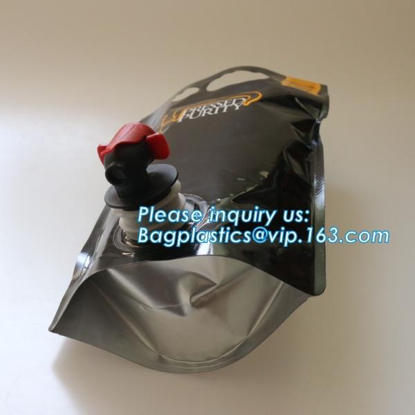Customized 2L~22 L bags in box aluminum foil packaging bag with spout 10 liter wine bag in box,5L/10L juice bag wine spo