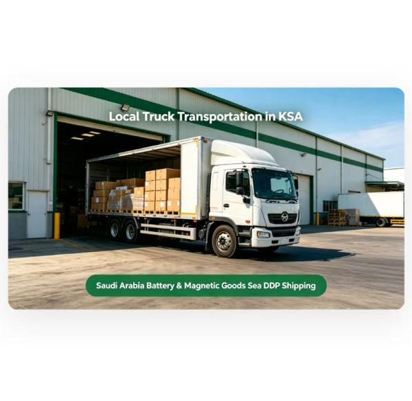 Sea Freight DDP Shipping to Saudi Arabia For Batteries / Magnetic Goods