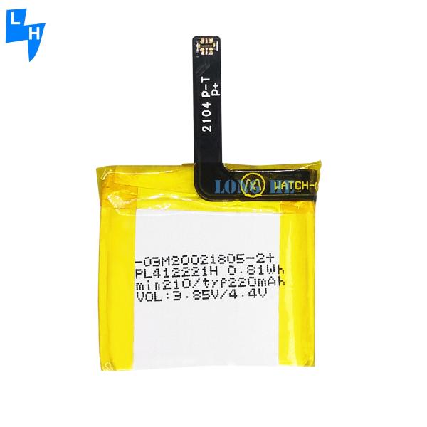 Bateria de polímero de lítio PL412221H 3.85V 220mAh para Huawei Smart Watch GTS A1914 A1913