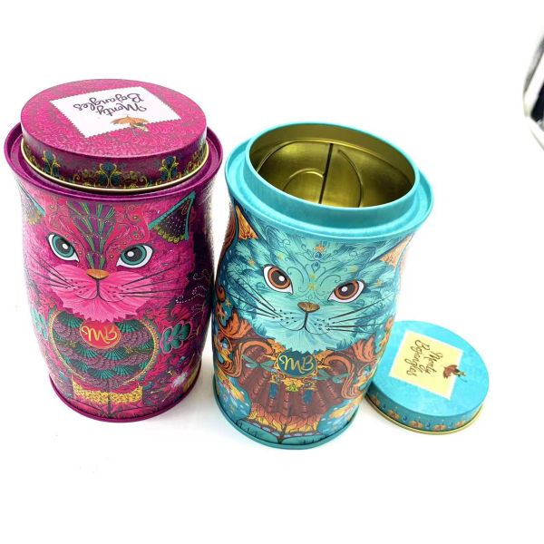 Custom Printing 500g Pet Food Packaging Tin Can Empty Coffee Bean Milk Powder Round Storage Tin Cans