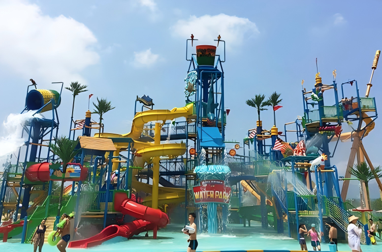 Aqua Village Large Interactive Water Park Anti Static Anti Ultraviolet