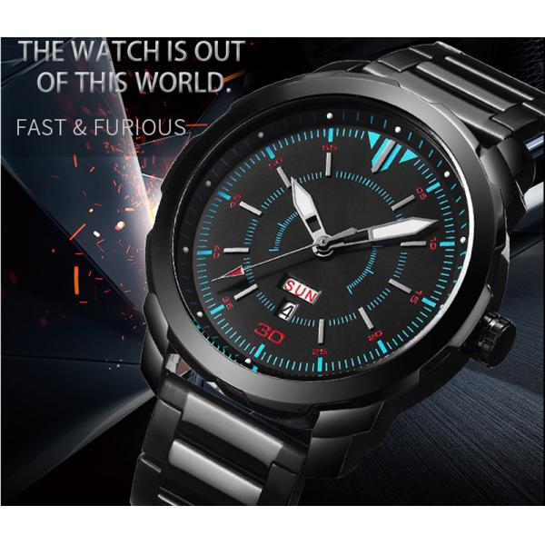 Dual Calendar Quartz Battery Wristwatches PC20 Movement Multipattern
