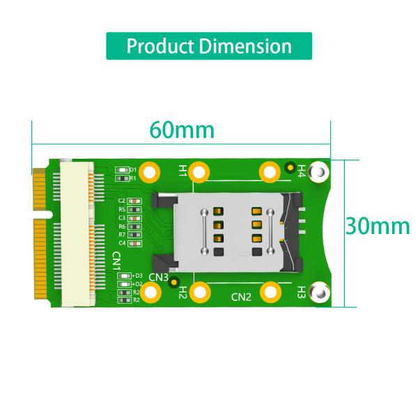 Ноутбук WWAN LTE Mini PCI-E адаптер со слотом для SIM-карты