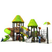 Équipement extérieur de terrain de jeu de glissière en plastique préscolaire pour l'ensemble de jeu d'enfants