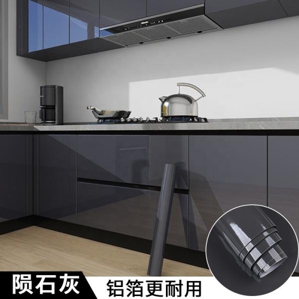Tapis peints auto-adhésifs de cuisine en marbre avec une finition brillante