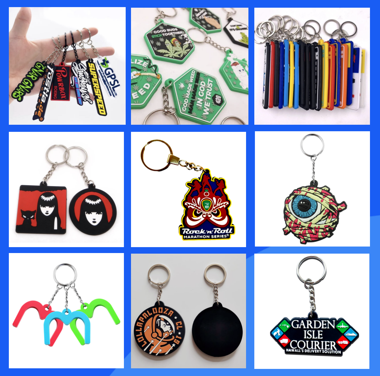 Durable PVC Keychain with Customizable Design for Wholesale Promotional Gifts