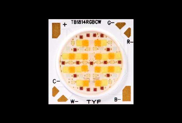 36V Dimming Cob LED High CRI Ra80/Ra90/Ra95 SDCM 2 étape pour les solutions d'éclairage exceptionnelles TB9-1814-RGBCW